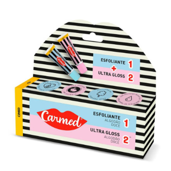 PROTETOR LABIAL CARMESCOVA DENTAL KIT SOS LABIOS 2BG X 10G