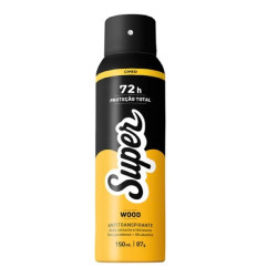 DESODORANTE AEROSOL SUPER WOOD 72H 150ML