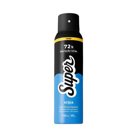 DESODORANTE AEROSOL SUPER ACQUA 72H 150ML