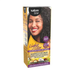 TINTURA DE CABELO SALON LINE LIGHT COLOR CREME 2.0 PRETO