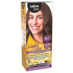 TINTURA DE CABELO SALON LINE LIGHT COLOR 6.7 CHOCOLATE