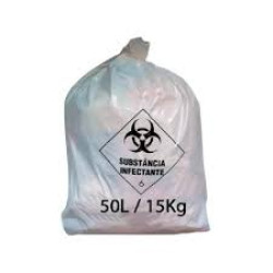 SACO DE LIXO INFECTANTE BRANCO