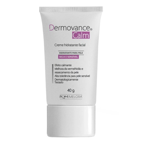 CREME HIDRATANTE FACIAL PELE SECA SENSIVEL CALM DERMOVANCE 40G