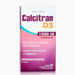 CALCITRAN D3 1000UI COM 30 CAPSULAS