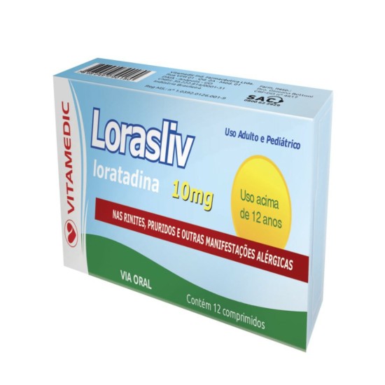 LORASLIV 10 MG C/12 COMPRIMIDOS