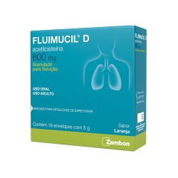 FLUIMUCIL D 600 MG C/16 ENV