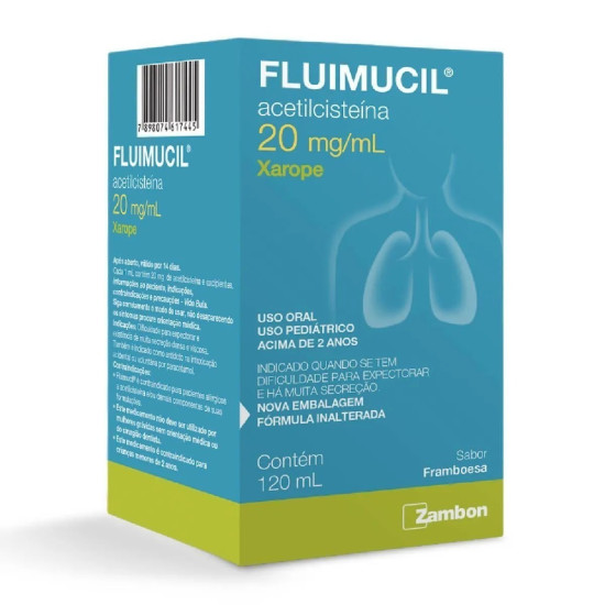 FLUIMUCIL XAROPE PED COM 120 ML