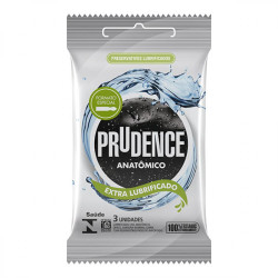 PRESERVATIVO PRUDENCE ANATOMICO EXTRA LUB COM 3UN