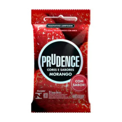 PRESERVATIVO PRUDENCE MORANGO COM 3UN