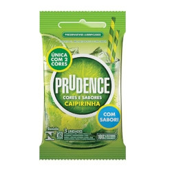 PRESERVATIVO PRUDENCE CAIPIRINHA COM 3UN