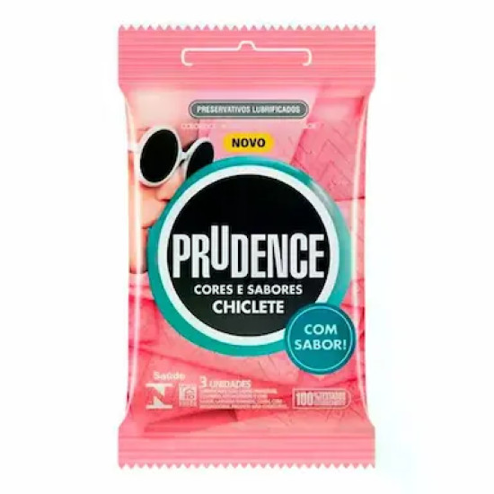 PRESERVATIVO PRUDENCE CORES E SABORES COM 3UN