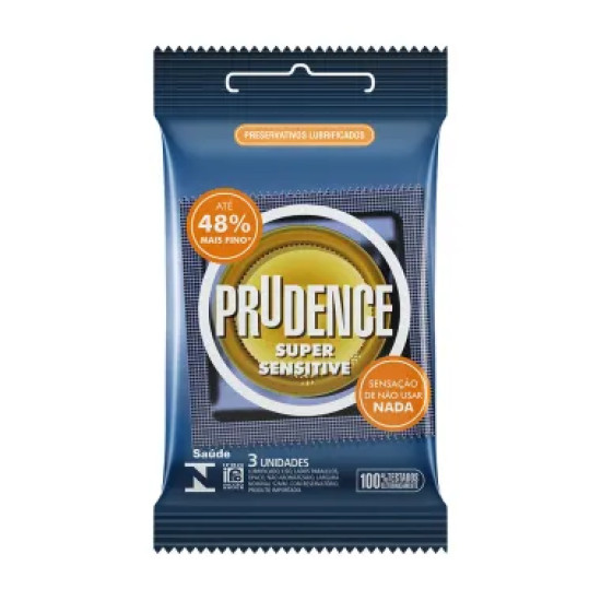 PRESERVATIVO PRUDENCE SUPER SENSITIVE COM 3UN