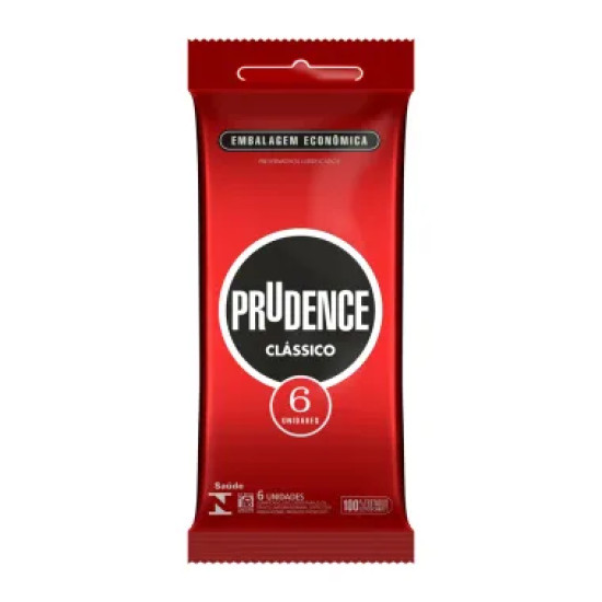 PRESERVATIVO PRUDENCE LUBRIFICADO COM 6UN
