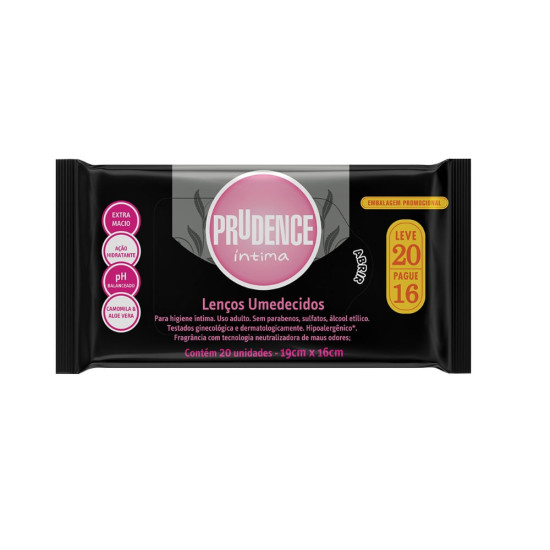 LENCO UMEDECIDO INTIMO PRUDENCE LV 20 PG 16