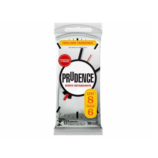 PRESERVATIVO PRUDENCE EFEITO RETARDANTE LV8 PG6