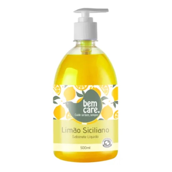 SABONETE LIQUIDO BEM CARE LIMAO SICILIANO 500ML