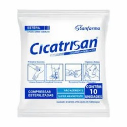 COMPRESSA DE GAZE CICATRISAN NÃO ADERENTE C/10 UND