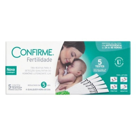 TESTE DE OVULACAO CONFIRME COM 5 UNID