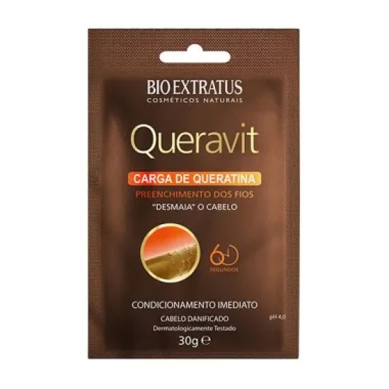 CARGA DE QUERATINA QUERAVIT BIO EXTRATUS C/30G
