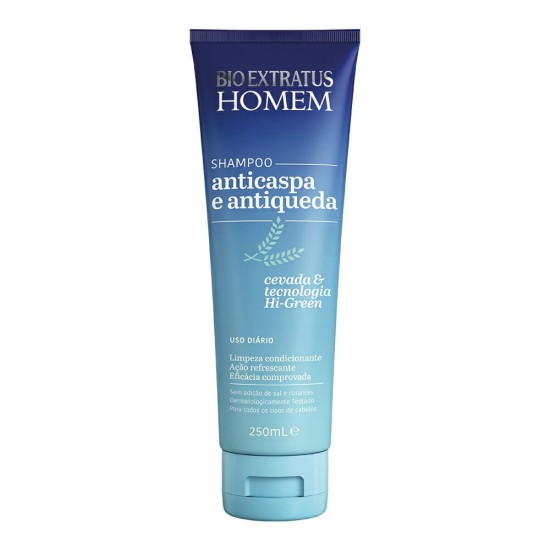 SHAMPOO BIO EXTRATUS HOMEM ANTICASPA E ANTIQUEDA 250ML