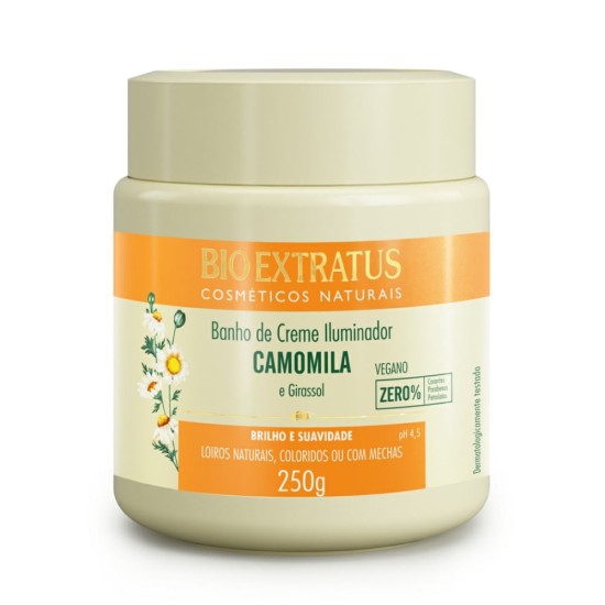 MASCARA HIDRATANTE BANHO DE CREME BIO EXTRATUS CAMOMILA 250G