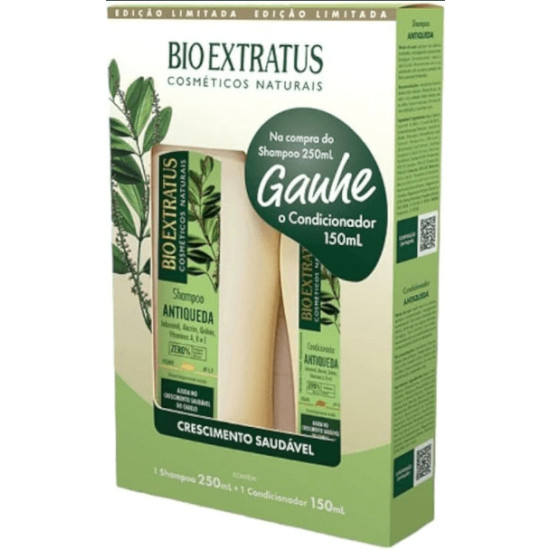 KIT BIO EXTRATUS ANTIQUEDA JABORANDI SHAMPOO 250ML +CONDICIONADOR 150ML