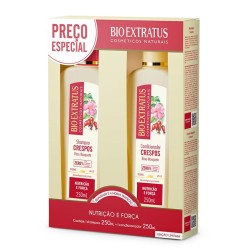 KIT BIO EXTRATUS CRESPOS SHAMPOO 250ML+ CONDICIONADOR 250ML