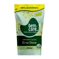 SABONETE LIQUIDO BEM CARE ERVA DOCE REFIL 200ML