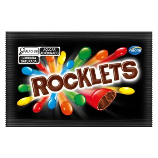 CONFEITO ARCOR ROCKLETS 40G