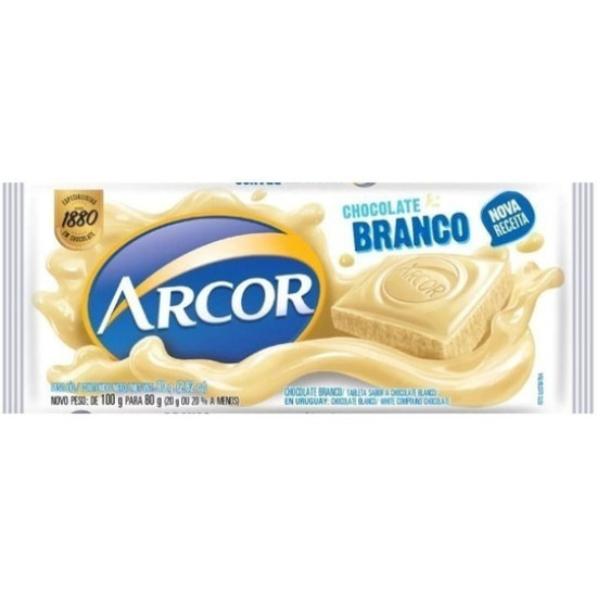 CHOCOLATE ARCOR BRANCO 80G