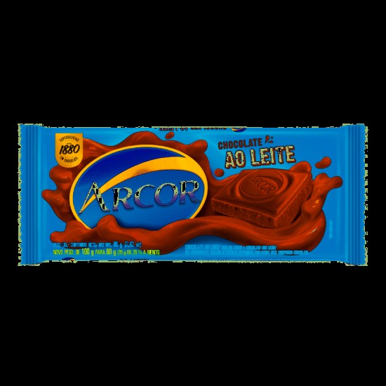 CHOCOLATE ARCOR AO LEITE 80G
