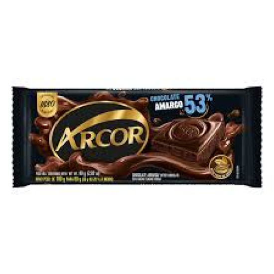 CHOCOLATE ARCOR MEIO AMARGO 53% 80G
