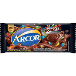 CHOCOLATE ARCOR AO LEITE ROCKLETS 80G