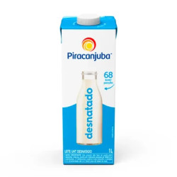 LEITE DESNATADO PIRACANJUBA 1LT