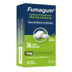 FUMAGUM MENTA 4MG COM  36 GOMAS