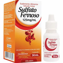 SULFATO FERROSO 125MG/ML 30ML ARTE NATIVA