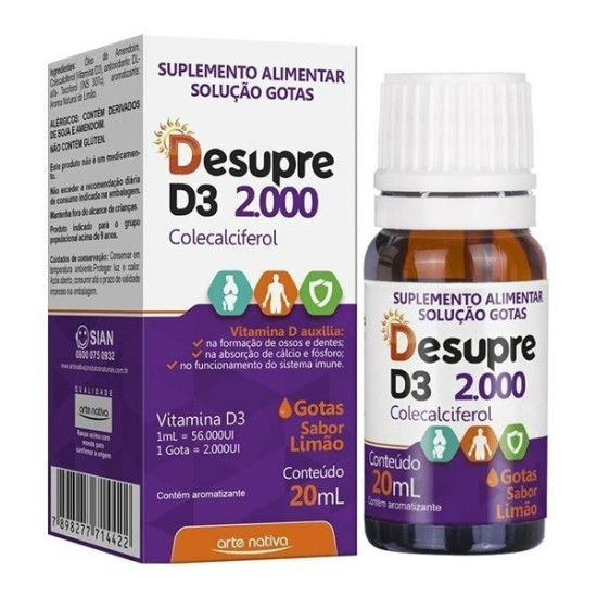 DESUPRE D3 2000UI COM 20 ML