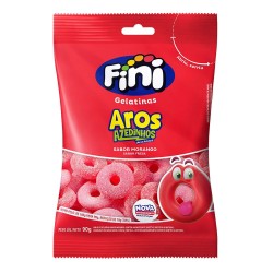 BALA DE GELATINA FINI AROS DE MORANGO C/100 G