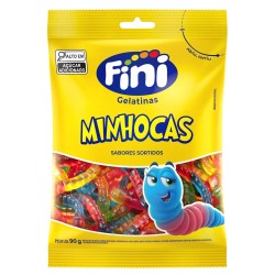 BALA DE GELATINA FINI MINHOCAS BRILHO 100G