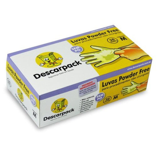 LUVAS DESCARPACK M COM PO COM 100 UN