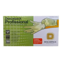 LUVAS DESCARPACK PROF TAM G COM 100 UND COM PO