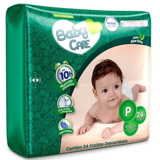 FRALDAS BABY CARE JUMBINHO P COM 24 UND