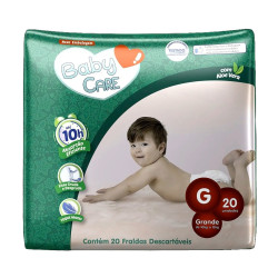 FRALDAS BABY CARE JUMBINHO G COM 20 UND