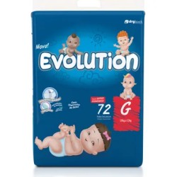 FRALDA DRY EVOLUTION SUPER ECON HIPER G C/72UN