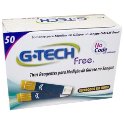 TIRAS REAGENTES G TECHUPETA FREE C/50 UND