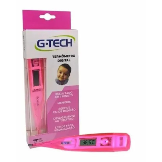 TERMOMETRO CLINICO DIGITAL G TECH ROSA TH150