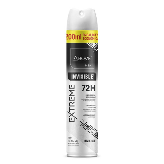 DESODORANTE AEROSOL ABOVE MEN INVISIBLE 200ML