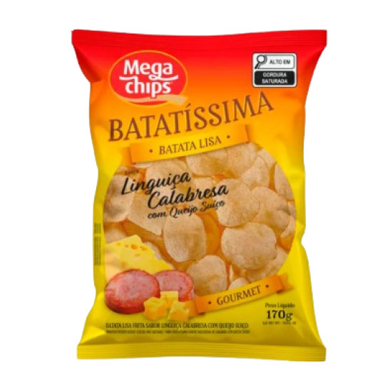 BATATA MEGA CHIPS CALABRESA 170G
