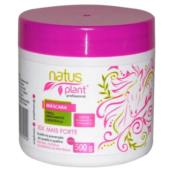 MASCARA CAPILAR NATUS PLANT 10X + FORTE 500G