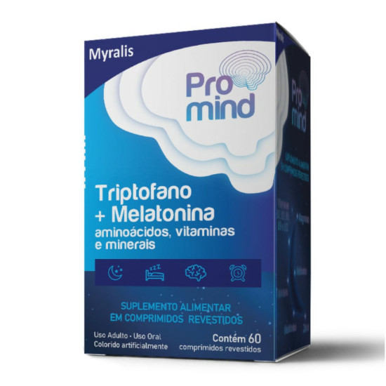 PROMIND TRIPTOFANO+MELATONINA COM 60 CAPSULAS